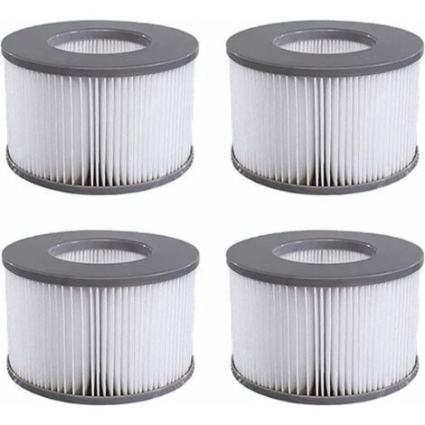 Lot de 4 Cartouches filtrantes de Rechange, pour Les mspa Whirlpool, Les Spa Chauds et Autres piscines gonflables, Convient aux modèles de Filtre à partir de 2020 H262 (1/5)