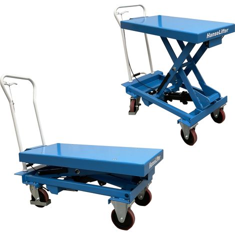 Hanselifter manueller mobiler Hubtisch mit Waage SPA500W Hubhöhe 12020mm Tragkraft 500kg