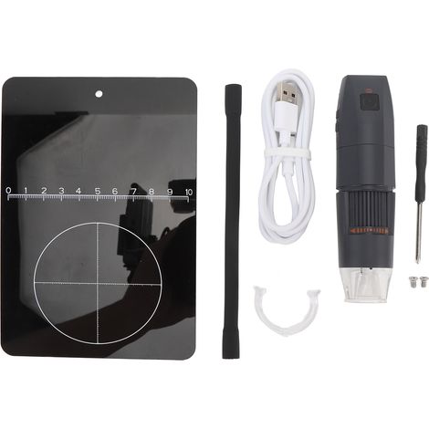 Microscope Numérique Sans Fil USB Caméra Inspection HD 50x-1000x avec 8 LED Ajustables pour PC et Smartphone (1/5)