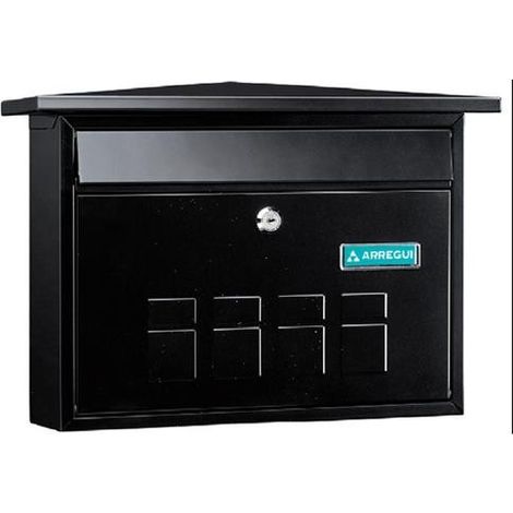 Buzón Exterior de Acero Deco Negro E-5704 ARREGUI