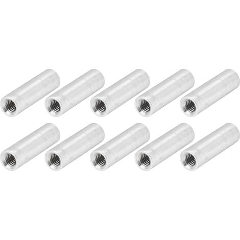 Lot de 10 entretoises filetées rondes en alliage d'aluminium pour maquettes de quadricoptères (M4 x 0,7 mm, 20 mm). (1/5)