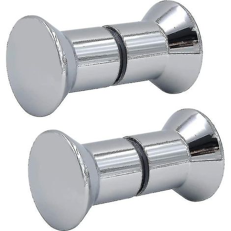 Poignée de porte en acier inoxydable, bouton de lavabo, poignée chromée en alliage d'aluminium, tout aluminium (1/5)