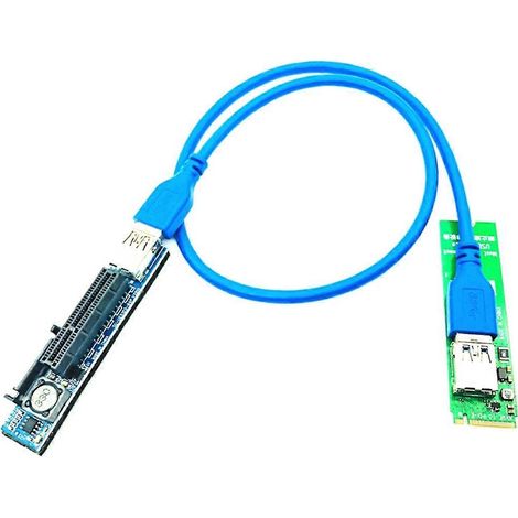 NVMe M.2 auf PCI-E x4 Port-Erweiterungsadapter für Grafikkarten, PCIe-Anschluss, Verlängerungskabel (1/5)