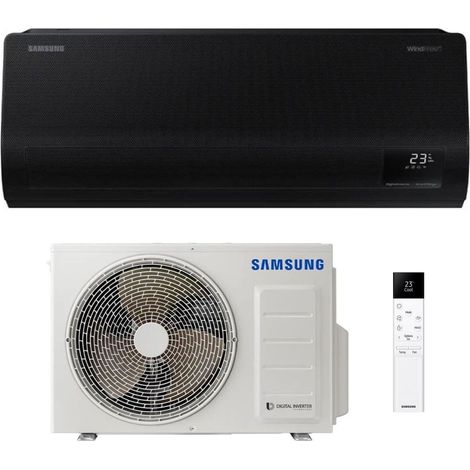 Climatiseur Samsung Monosplit Windfree Black 9000 BTU AR70F09C1ABNEU Inverter R-32 Wi-Fi Classe A+++