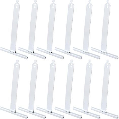 12pcs - Ressort de Suspension - Attache Tablier - Pour Volet Roulant Électrique - Compatible Axe Octogonal SW40-SW70 - Acier Galvanisé - Argent - 0,25mm (1/5)