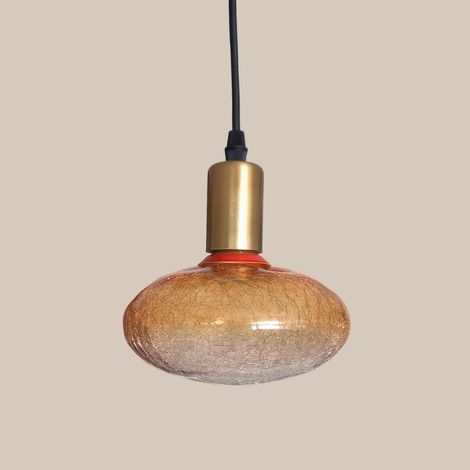 Lampadina LED UFO 3,5W E27 3000K effetto crackle oro - Luce calda decorativa