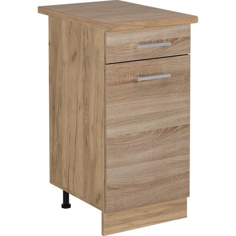 Mobiletto base per cucina R-Line, Sonoma, 40 cm , PL Rovere, Vicco