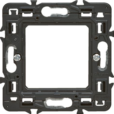 Legrand – Support pour interrupteur et prise à griffes Mosaic et Céliane – 2 modules – Adapté pour configurations multipostes – Installation rapide sur chantier (1/7)
