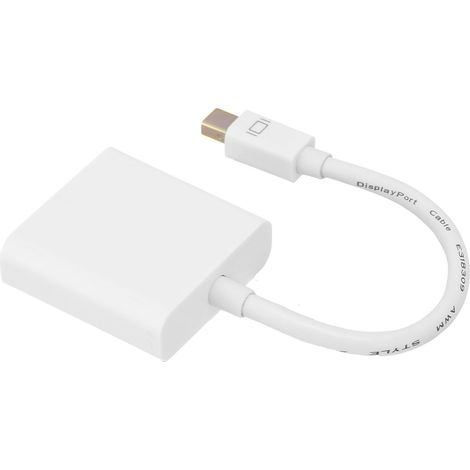 Adaptateur Mini DP vers DVI pour Ordinateur Portable - Connexion Moniteur Externe Haute Définition (1/5)