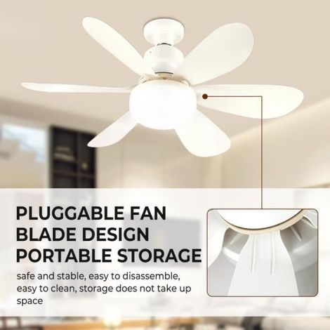 Deckenventilator - LED - 2400 lm - 3 Geschwindigkeitsstufen - Kabellose Fernbedienung (1/5)