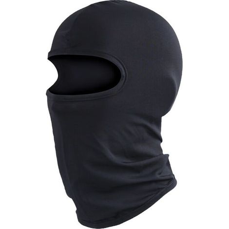 Casquette de cyclisme pour sports de plein air - Masque coupe-vent - Masque de protection UV - Masque intégral - Couvre-chef moto en soie glacée - Noir (1/5)