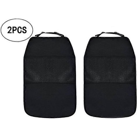 Housses de protection imperméables pour sièges arrière de voiture (noir) (1/5)