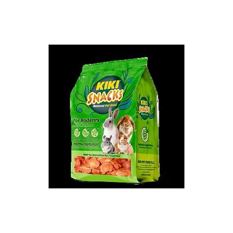 Kiki Snack Zanahoria Natural Deshidratada - Snack para Roedores - 125 g