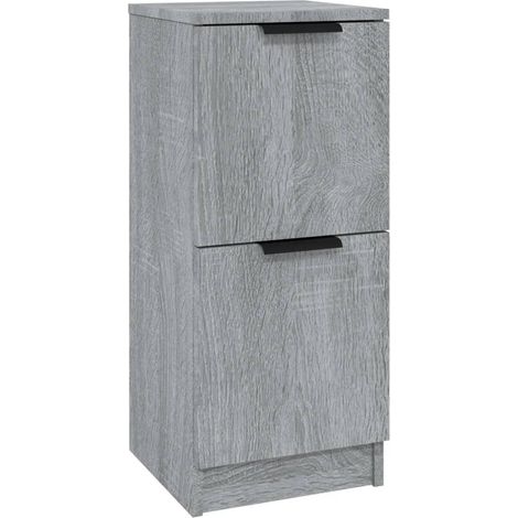 Credenza cassettiera cassettiera mobile contenitore organizer cucina soggiorno soggiorno Sonoma 30 x 30 x 70 cm derivati del legno grigio 020036287