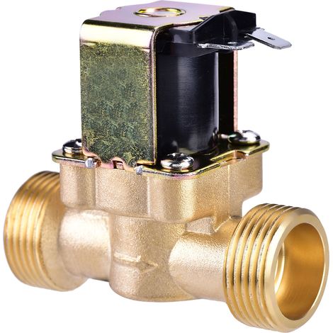 Électrovanne magnétique en laiton 3/4" CC 24 V normalement fermée pour la commande d'eau (1/5)