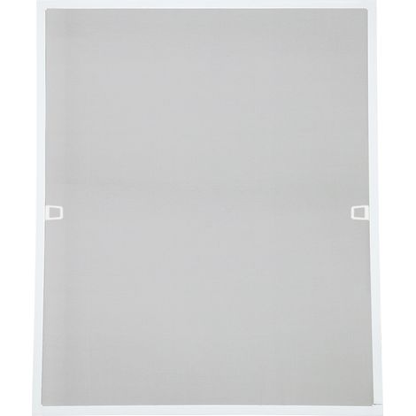 Randaco Zanzariera in alluminio per finestre zanzariera in garza protezione UV zanzariera impermeabile telaio 100x120CM Bianco
