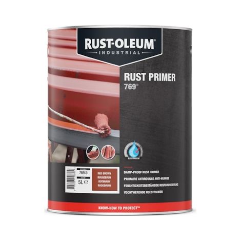 Primaire antirouille 769 - 1000 mL - rouge brun - RUST-OLEUM (1/2)