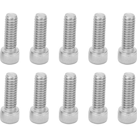 Jeu de 10 boulons hexagonaux de cache-culbuteurs 1/4-20x3/4, remplacement pour moteurs Chevy SBC 283 327 350 383 400. (1/5)