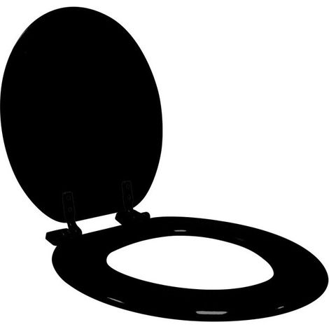Abattant WC 37 x 47 cm Orbella Noir - MDF Imprimé - Livraison gratuite (1/7)
