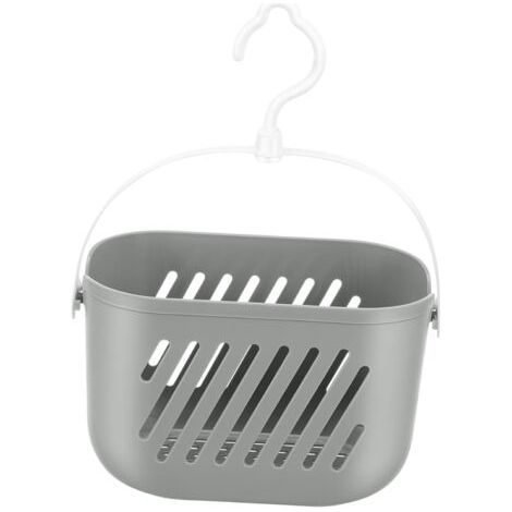 1pièces Panier De Rangement Suspendu Avec Organisateur De Cuisine Et Salle De Bain Pratique Pour Toiletries Et Accessoires Installation Facile Gris-Muntra (1/5)