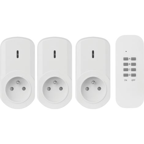 Debflex – Prise connectée avec télécommande – Contrôle à distance – Compatible avec systèmes domotiques – Installation facile et rapide