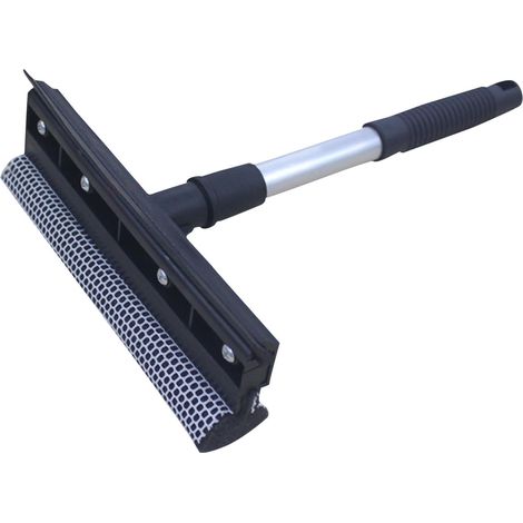 Raclette À Vitres Rétractable - Éponge Et Raclette Double Face En Caoutchouc - Pour Fenêtres Voitures Salle De Bain Cuisine - 1 Pièce (1/5)