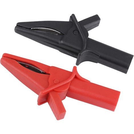 Stück rote und schwarze Krokodilklemmen DSO3064 HT18A für Oszilloskop (1/5)
