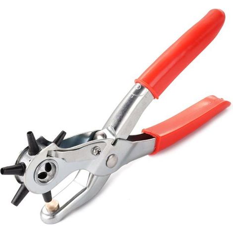 Pince perforatrice, perforatrice pour cuir, pince perforatrice rotative, pince perforatrice pour cuir, 6 tailles de perforatrices (1/5)