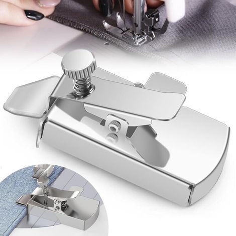 Guide de couture magnétique pour machine à coudre, outil de fixation multifonctionnel en acier inoxydable, accessoires de broderie et de quilting, pour le positionnement et la protection des bords (1/5)