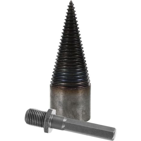 Foret à Bois de Chauffage 42 Mm Tige Hexagonale en Acier à Haute Teneur en Carbone, Foret Robuste pour Fendeuse de Bûches, Outil Polyvalent pour Perceuse Électrique, Accessoire (1/5)