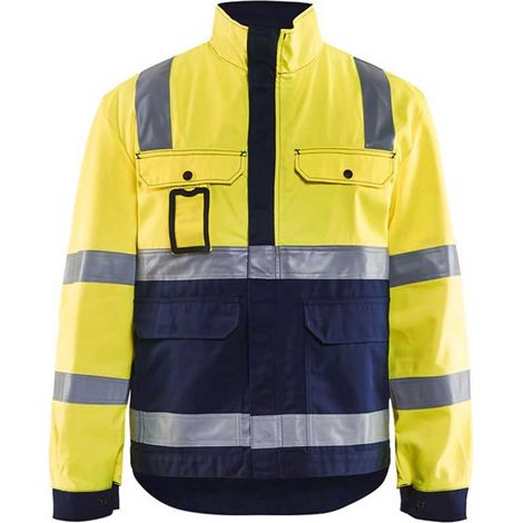 Veste de travail haute visibilité 4023 - Jaune fluo/Marine XXXL (1/5)