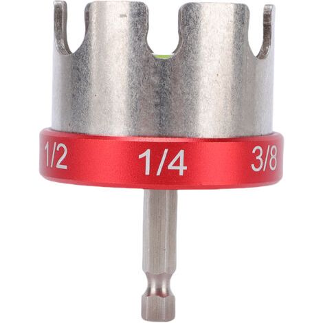 Outil d'extraction d'écrous pour tiges filetées, robuste et rapide, pour perceuse, idéal pour les travaux électriques et mécaniques. Douille d'extraction pour tiges filetées de 1/4", 3/8" et 1/2". (1/5)