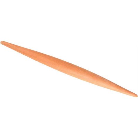 Rouleau à pâtisserie français en bois pour pâtes, pâtes à biscuits, pâtisseries, pizzas, fondants, chapatis et pâtes à raviolis - Ustensile de cuisine et de boulangerie (1/4)