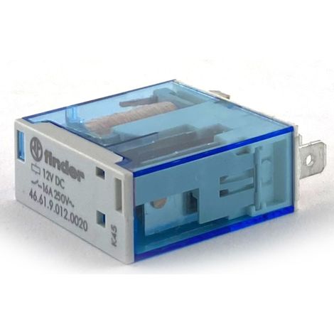 Relè industriale faston 4,8 1vie 16A 12VCC Finder (1/2)