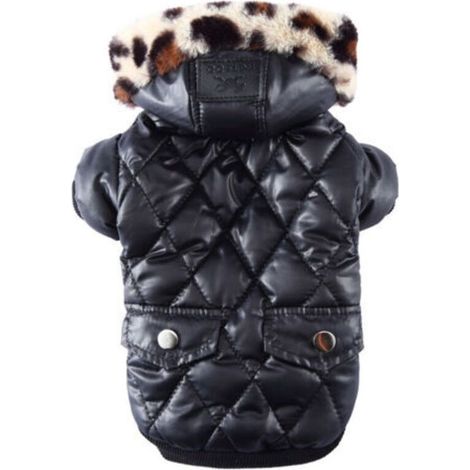Veste pour chien à capuche, manteau d'hiver chaud, combinaison de neige, veste polaire pour chien par temps froid, pour petits chiens, XS (1/4)