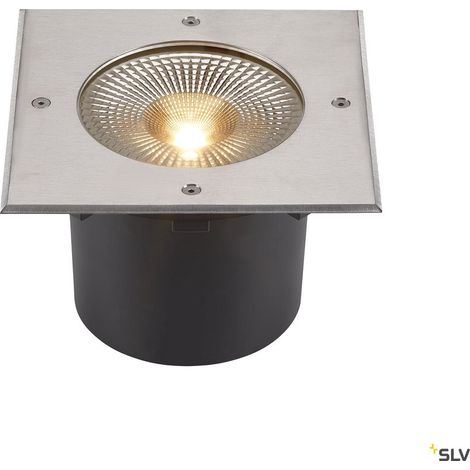 Encastré de sol extérieur ROCCI 200 carré inox LED 16W 3000K IP65/IP67 - SLV - 1006105 (1/5)