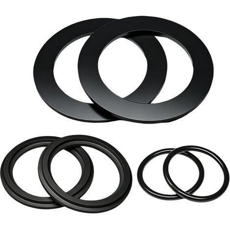 Lot de 6 joints de piscine 25076RP pour vannes à piston 2 joints toriques 10262, disques étagés 10745 et joints plats 10255 pour raccords de piscine de 1,5" (1/5)