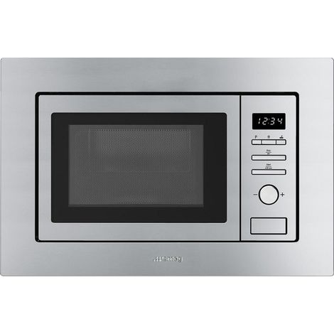 Smeg Microonde con Grill FMI017X Capacità 20L Potenza 800W Acciaio Inox (1/4)