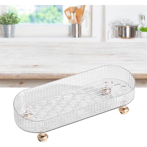 [Boîte de rangement drainante pour ustensiles] Mano [Modèle Classique] [Transparent Plastique Premium 30x11x7cm] (1/5)
