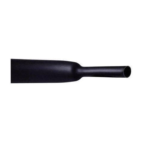 CellPack 145127 Termoretraibile senza colla Nero 12.70 mm 6.40 mm Restringimento:2:1 1 m