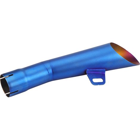 Embout de pot d'échappement universel en acier inoxydable pour motocross, bleu (1/5)