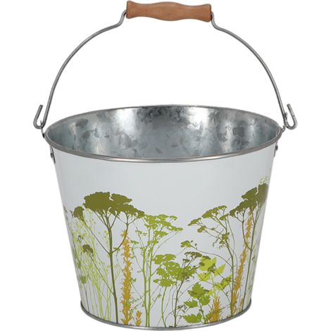 Seau en métal avec décor Herbe 5 litres (1/5)