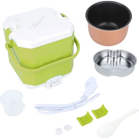 Cuisinière à riz portable électrique 1,5L 220V avec cuiseur vapeur, prise AU, couleur verte (1/5)