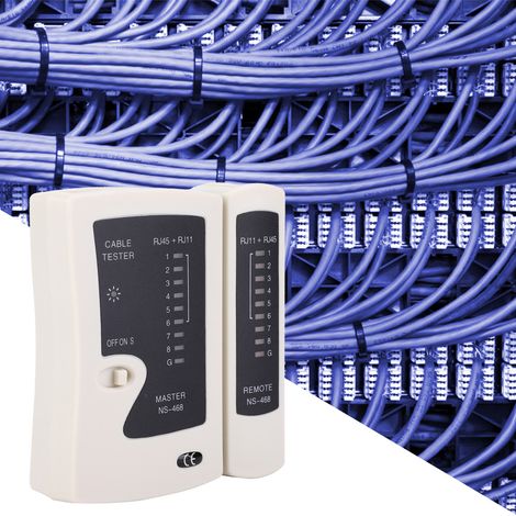 Testeur de câbles réseau RJ45 RJ11 RJ12 - Outil de test de câblage réseau (1/5)