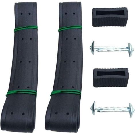 Stück 90 cm Baumbinder, 3,8 cm robuste, verstellbare Baumbinder zur Unterstützung von Bäumen und Sträuchern (Schwarz)