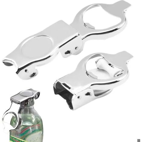 Ouvre-bouteille à bière, lot de 2 ouvre-bouteilles porte-clés, ouvre-bouteille multifonctionnel (1/5)