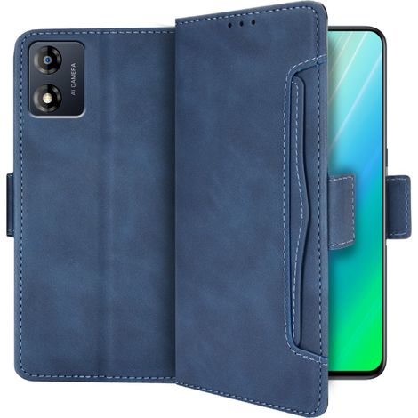Klapphülle für Motorola Moto E13, mit Kartenfach, Blau (1/5)