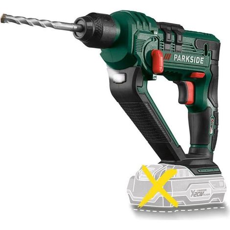 Marteau Perforateur - PARKSIDE - Pabh 20-Li B2 - Sans fil - SDS Plus - Éclairage LED intégré