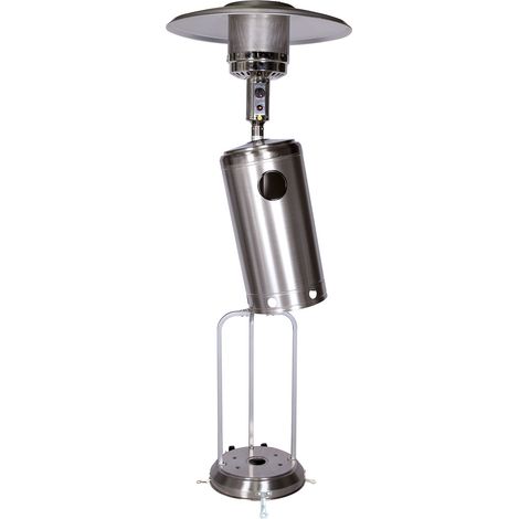 Happy Garden – Parasol chauffant OSLO – Gaz 12kW – Acier inox – Surface de chauffe 30m² – Housse de protection incluse — vue 2