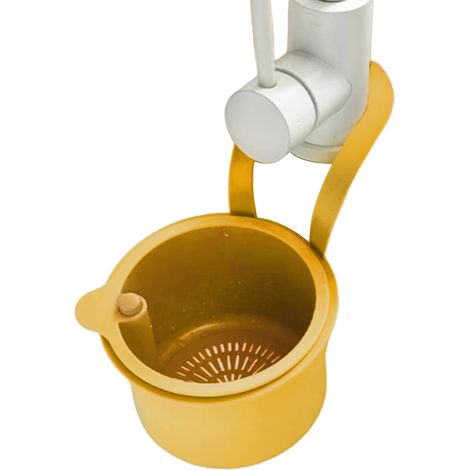 Passoire Suspendue De Robinet, Drainage pour Évier Cuisine, Égouttoir Evier, Le Lavage Organisateur dans L'évier La Cuisine Yellow -'Yellow'Yellow'- (1/5)